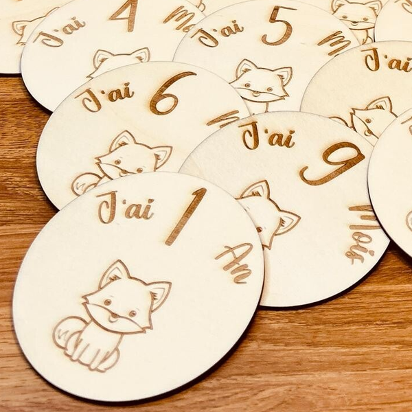 Carte étape - 12 mois Renard