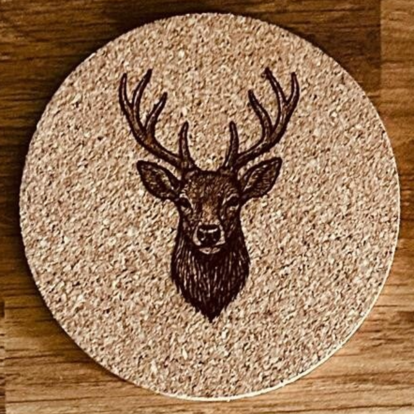 Dessous de verre "Cerf"