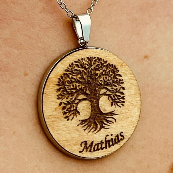 Collier "Arbre de vie " - 1 prénom