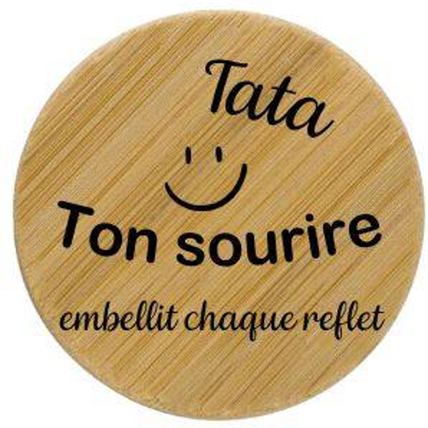Miroir "Ton sourire embellit chaque reflet"