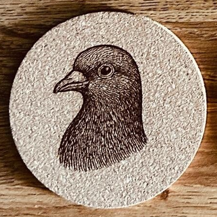 Dessous de verre "Pigeon"