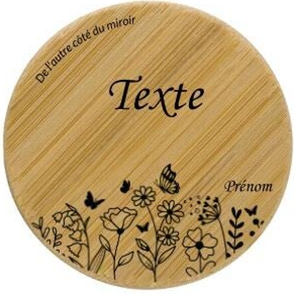 Miroir "Champs fleuri"