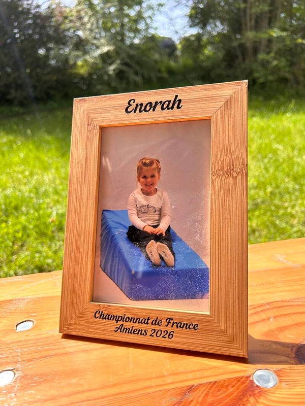 Cadre photo en bois personnalisable