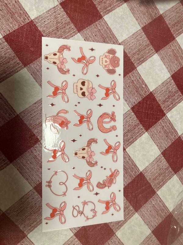 Pink Western Decal