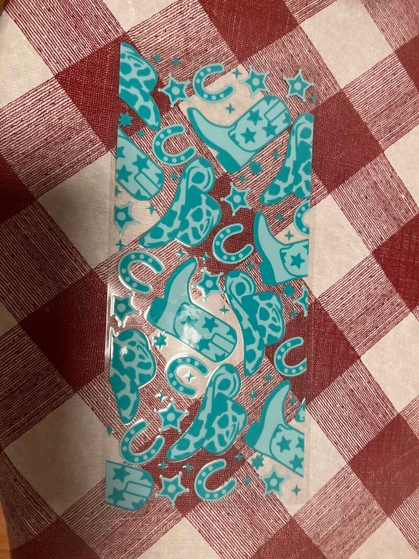 Western Boots and Cowboy Hat Decal