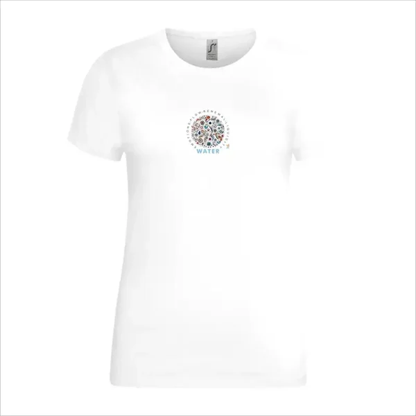 T-Shirt Comfort Dames (KM) - EL002 - Water