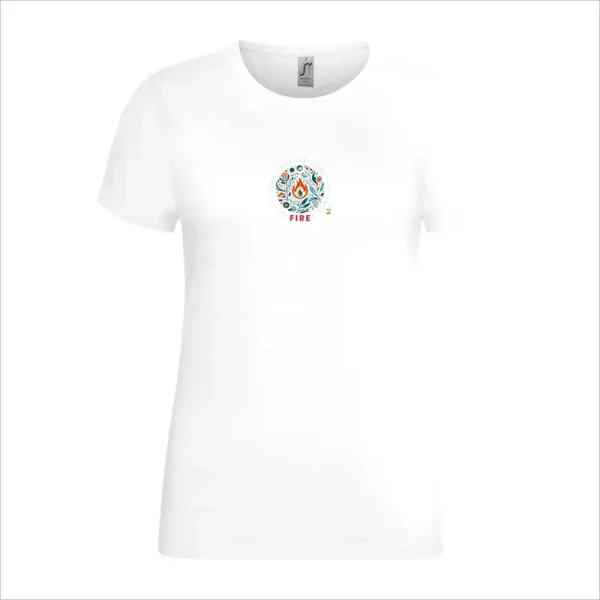 T-Shirt Comfort Dames (KM) - EL003 - Fire