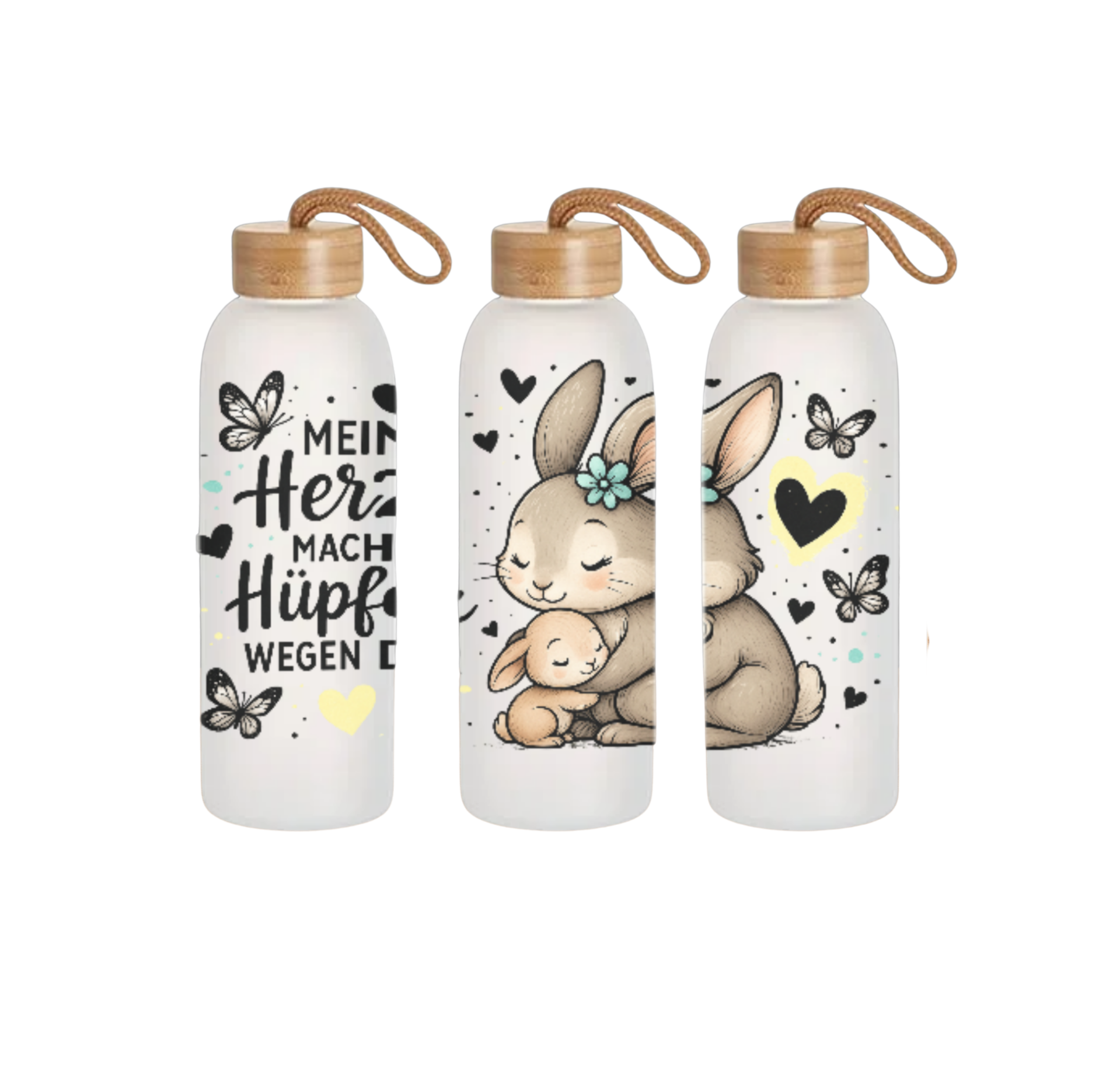 Trinkflasche Glas 750 ml