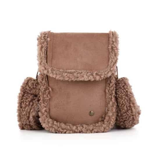Teddy Telefoon Tas - Brown