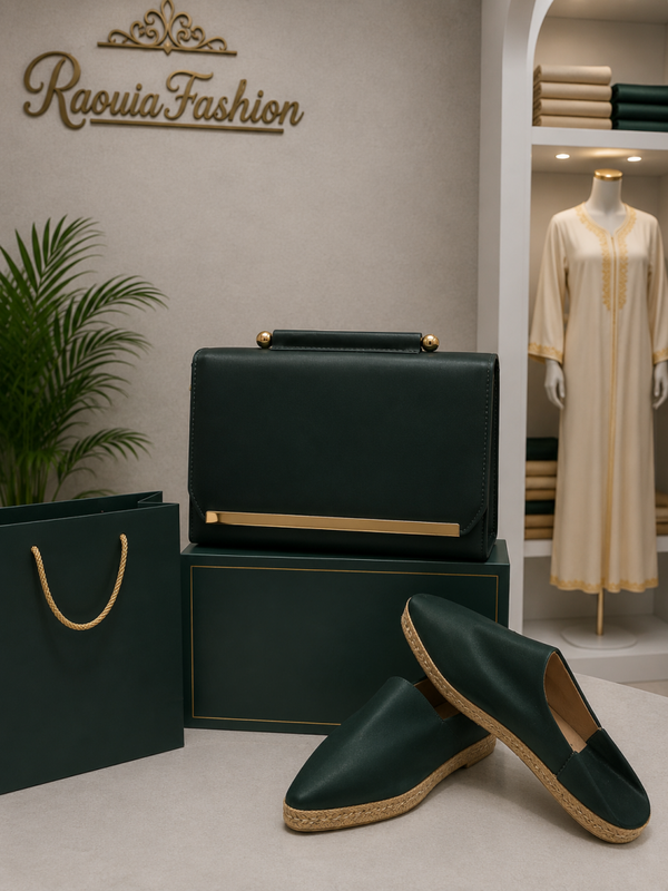 Ensemble Babouche et sac à main