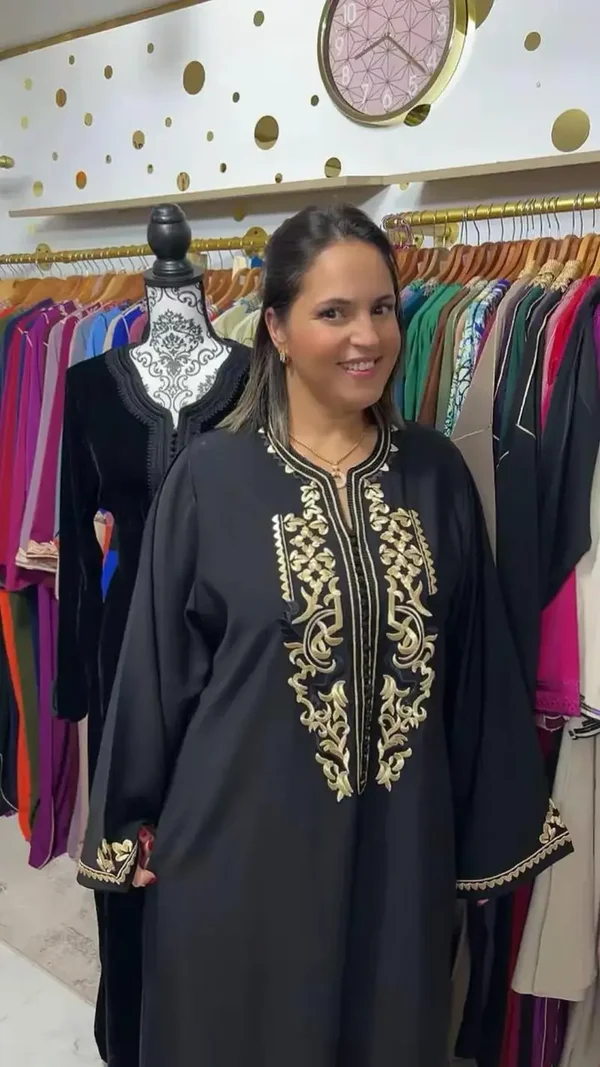 Caftan En Crêpe De Soie