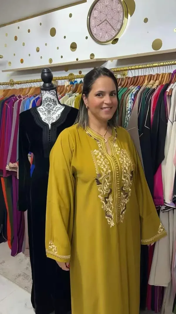 Caftan En Crêpe De Soie