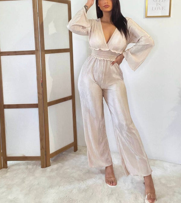 Combinaison fluide striée