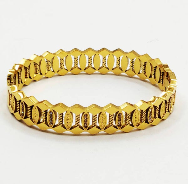 Bracelet Rigide Multi Gouttes Cristaux  Luxe