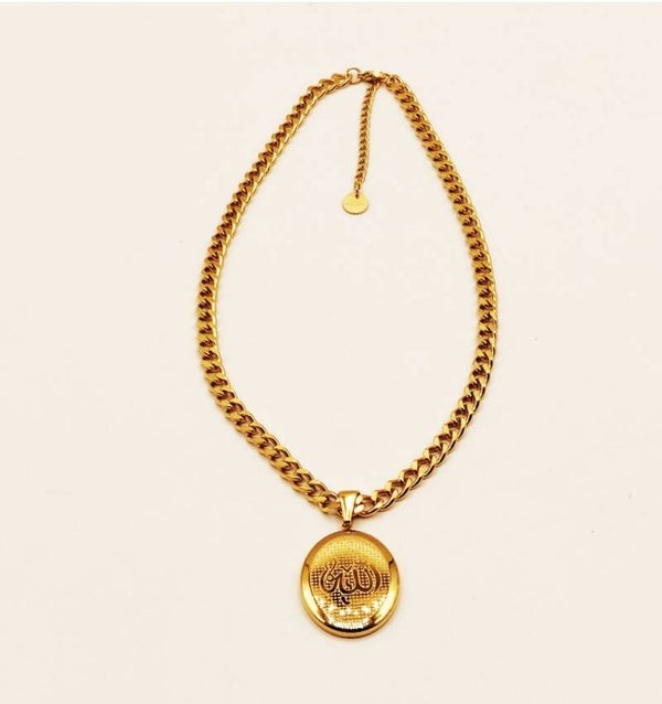 Collier Torsade Pendentif ALLAH