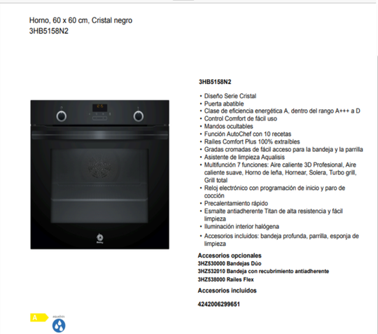 3HB 5158 N2 HORNOS BALAY