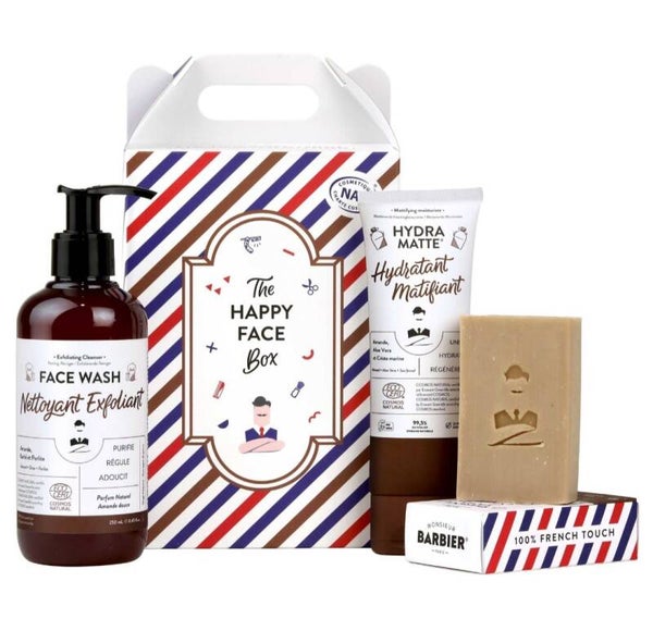 THE HAPPY FACE BOX - Coffret de Soin Visage pour Hommes
