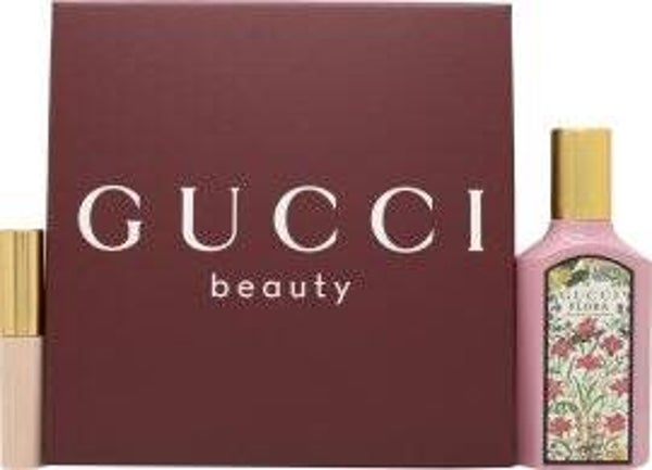 Gucci Flora Gorgeous Gardenia Eau de Parfum Gift Set 50ml EDP + 3ml Mascara L'Obscur 01 Black
