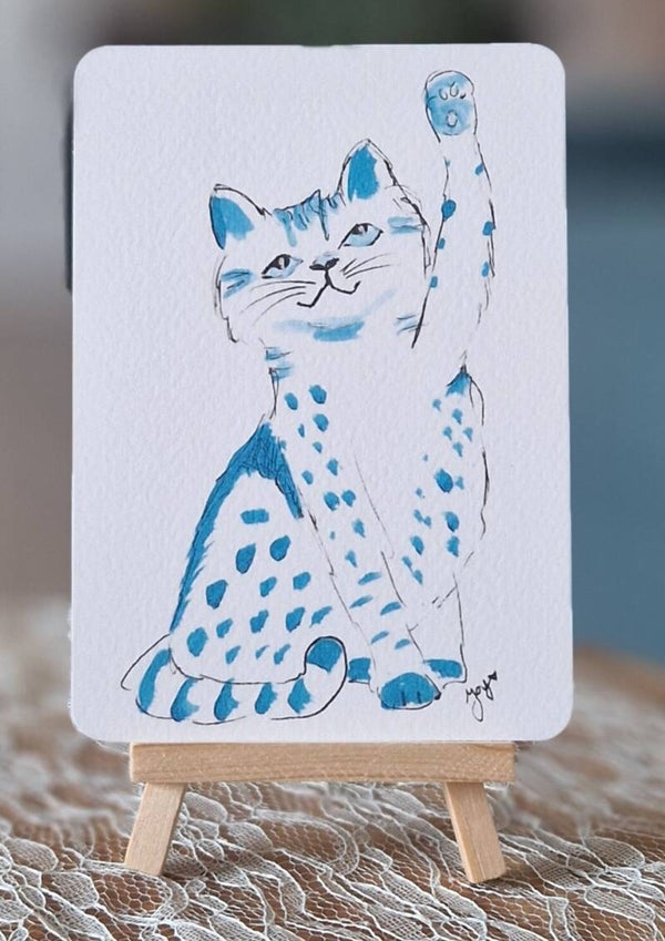 Blauw katje