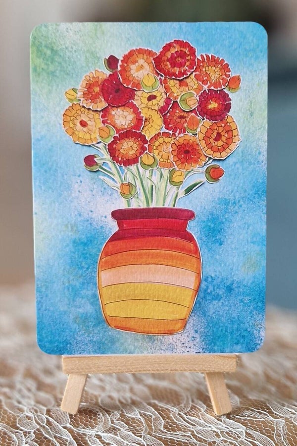 Bloemen in vaas