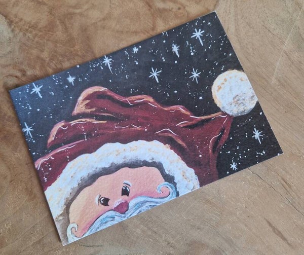 Peeking Santa