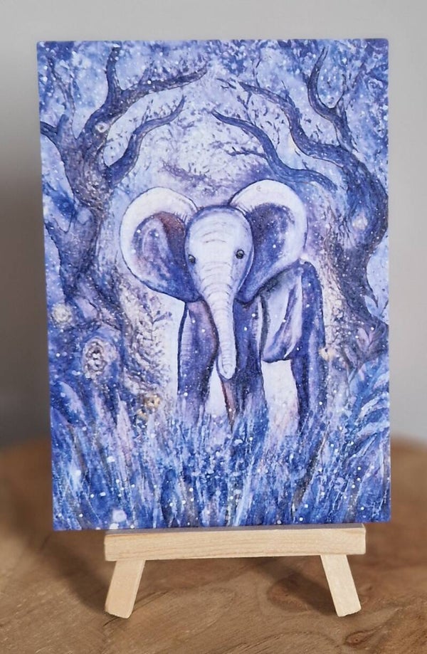Olifant in paars