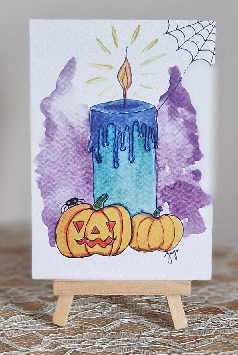 Halloween kaarslicht