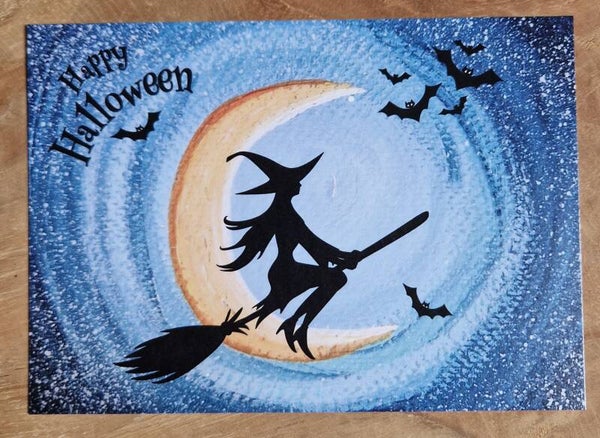 Halloween vliegende heks