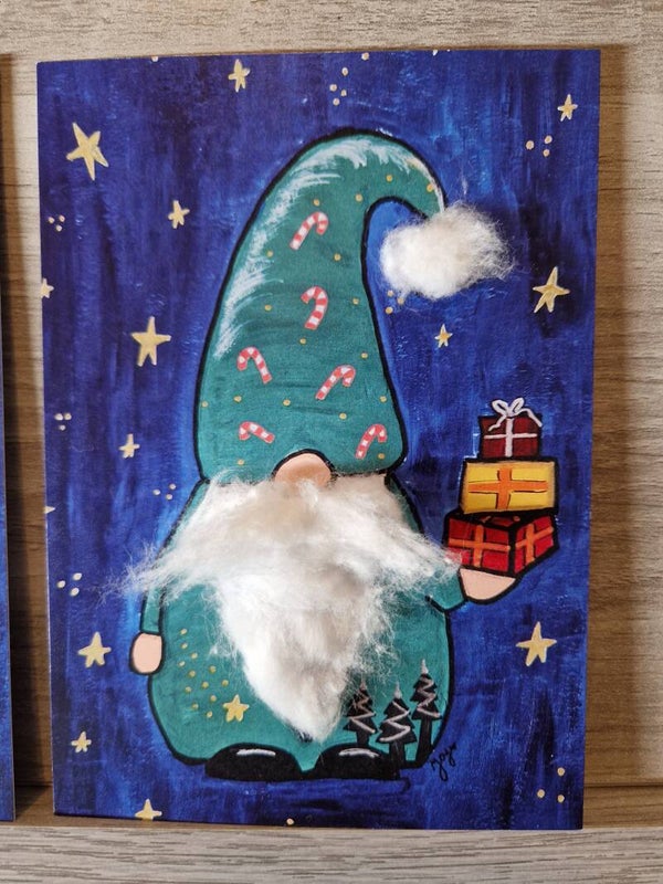 Gnoompje blauw - upcycled