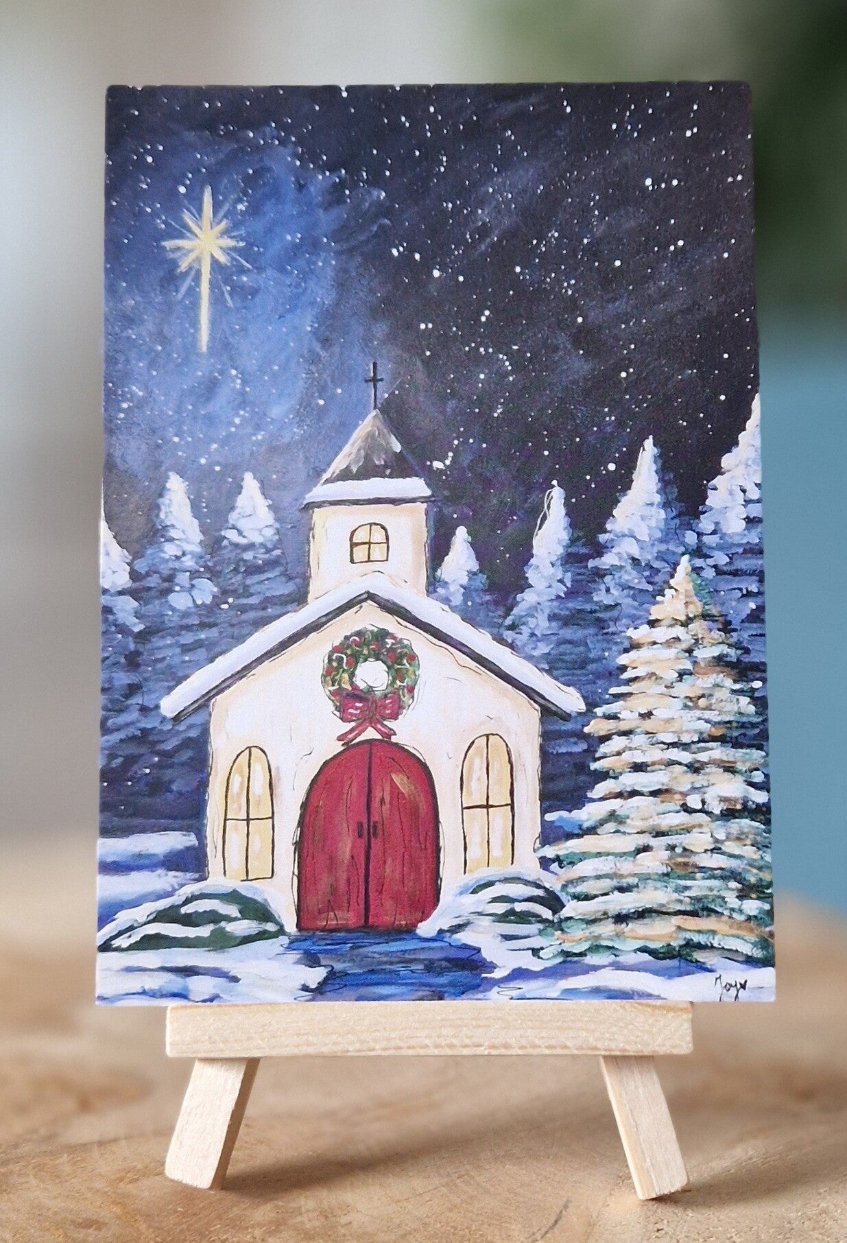 Winternacht kerkje
