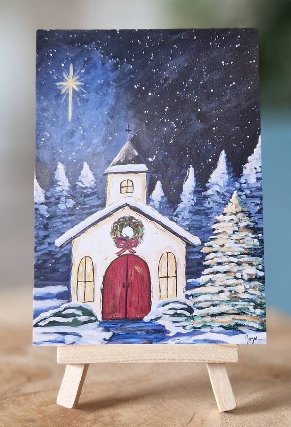Winternacht kerkje
