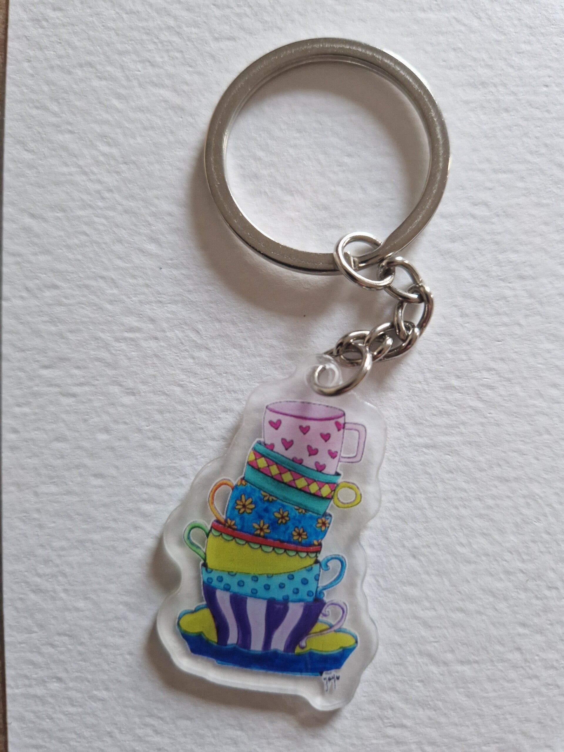 Sleutelhanger Vrolijke kopjes