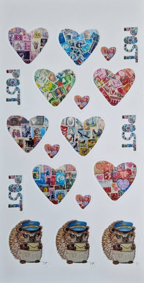 Stickervel Postliefde