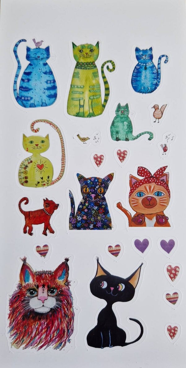 Stickervel katten
