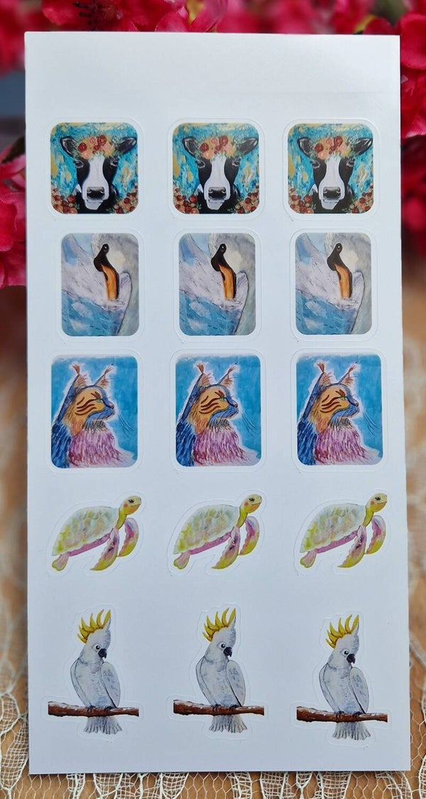 Stickervel Dieren