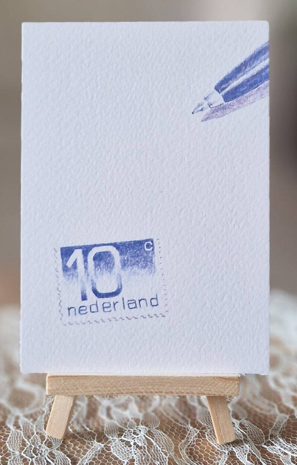 Pen en postzegel