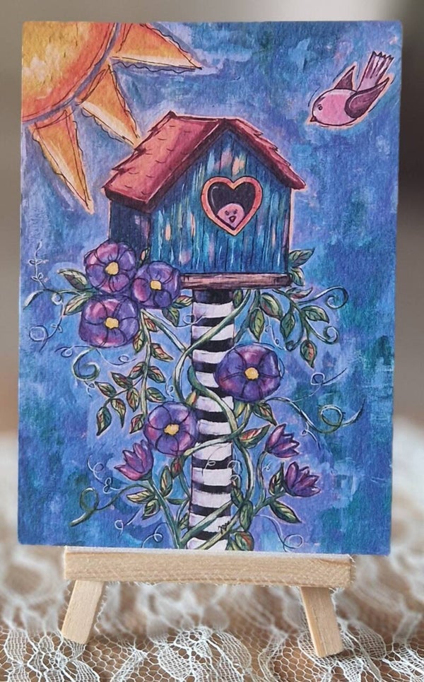 Vrolijk vogelhuisje