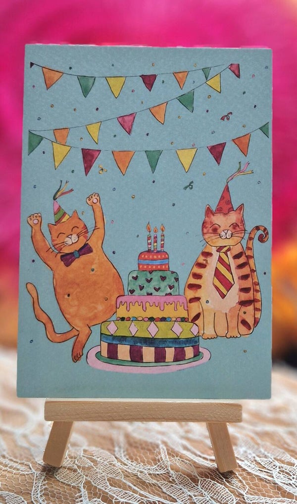 Hieperdepiep Katten blauw