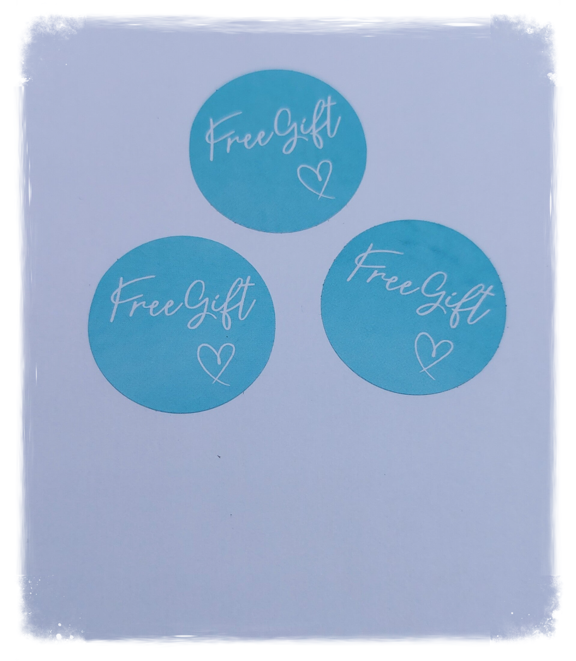 Free gift stickers