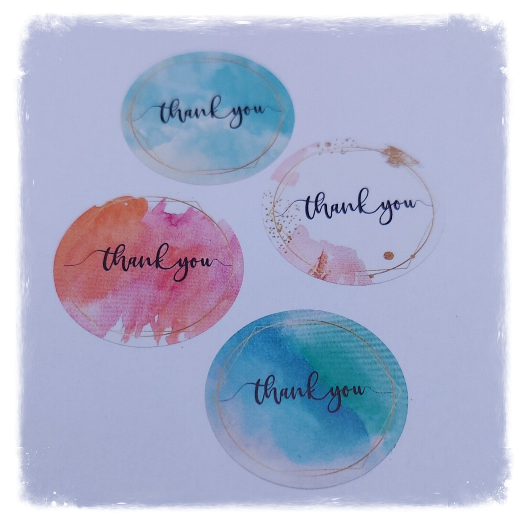 Stickers Thank you 25 stuks