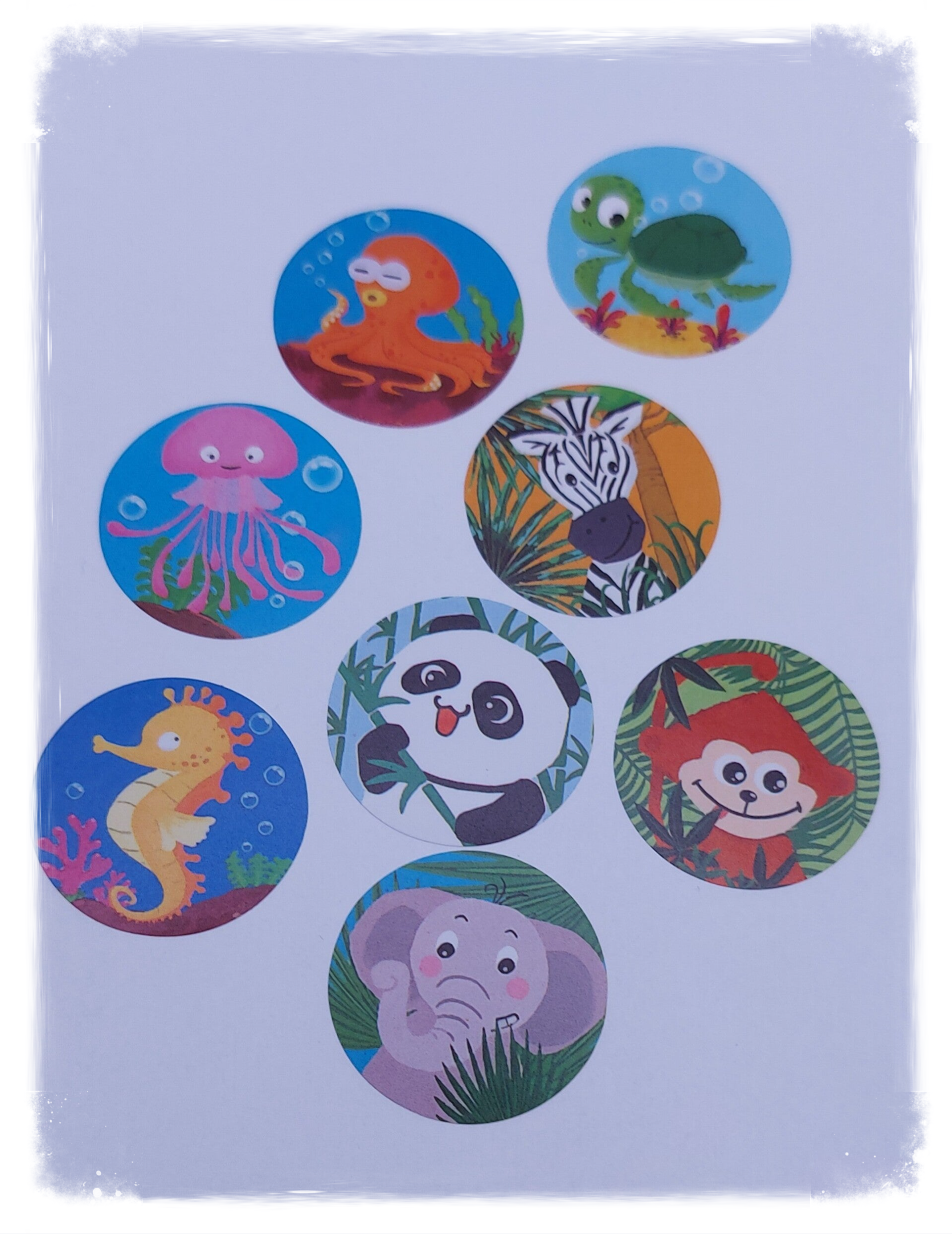 Diertjes stickers 25 stuks