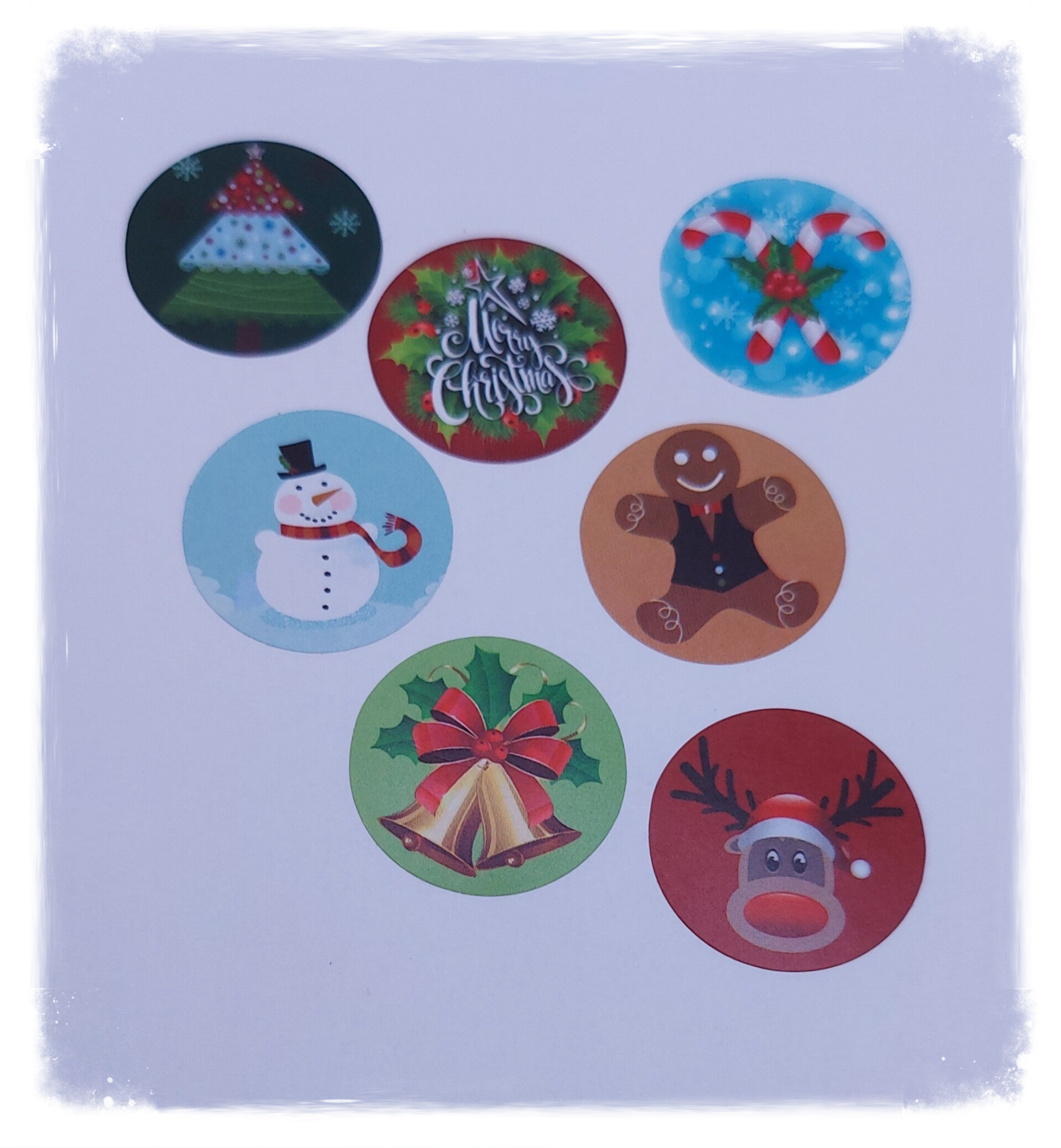 Kerst stickers 25 stuks