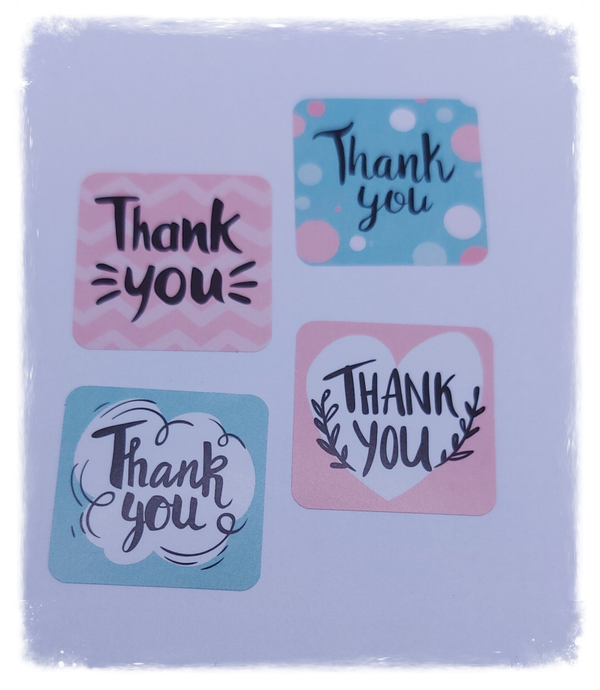 Stickers Thank you 25 stuks