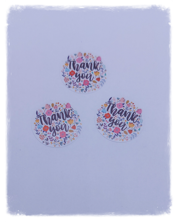 Stickers Thank you 25 stuks