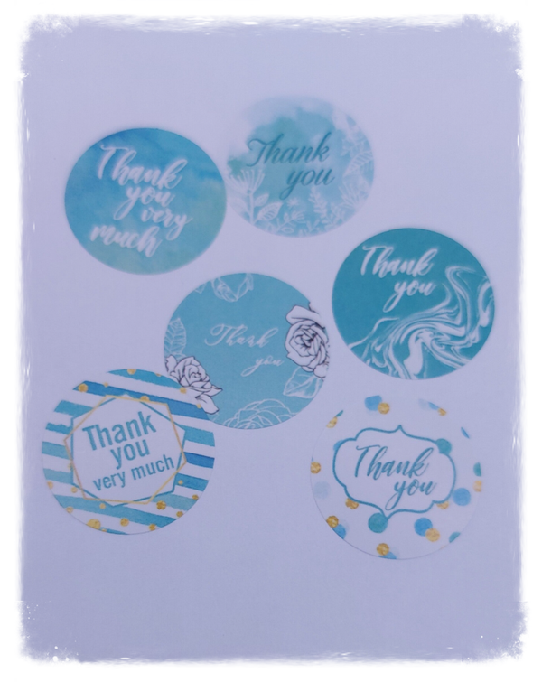 Stickers Thank you 25 stuks