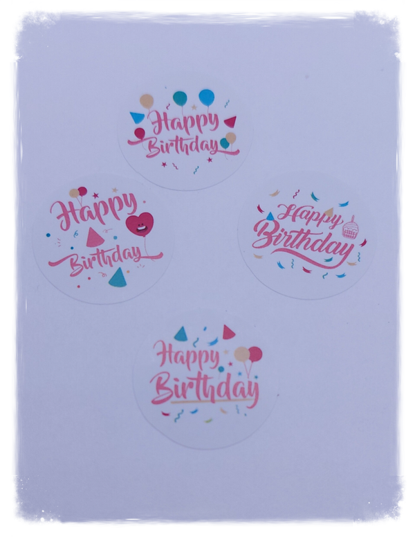 Birthday stickers