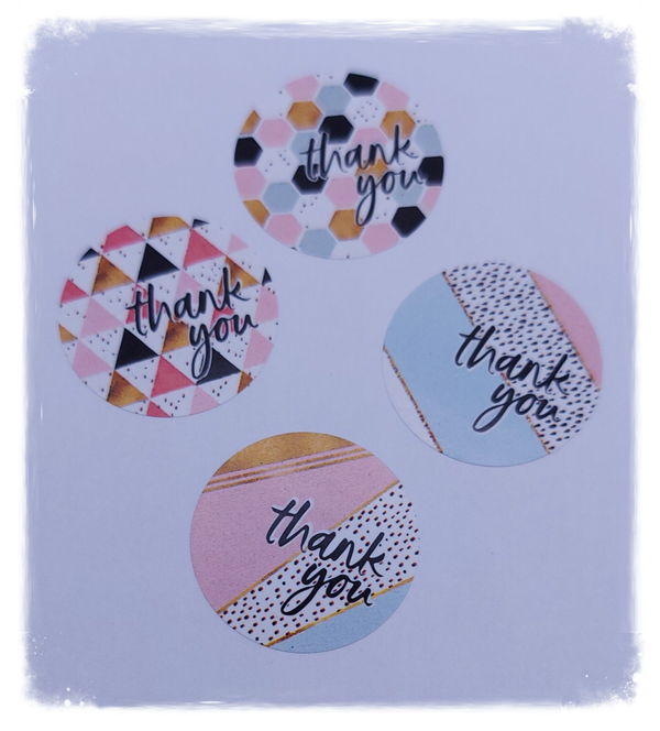 Stickers Thank you 25 stuks