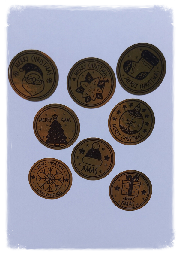 Kerst stickers 25 stuks