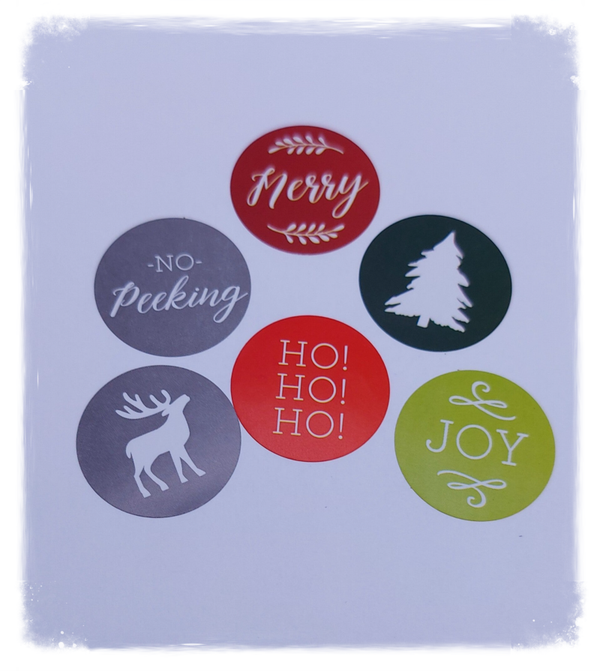 Kerst stickers 25 stuks