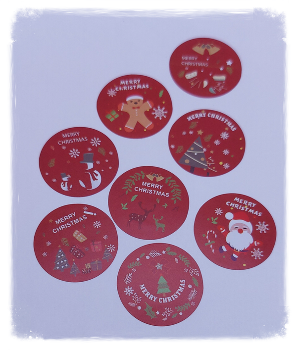 Kerst stickers 25 stuks